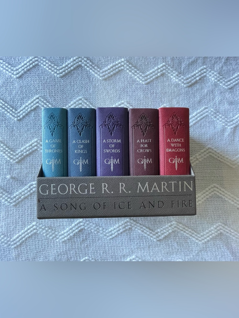 Miniature Game Of Thrones Book Box Set - Multicolor